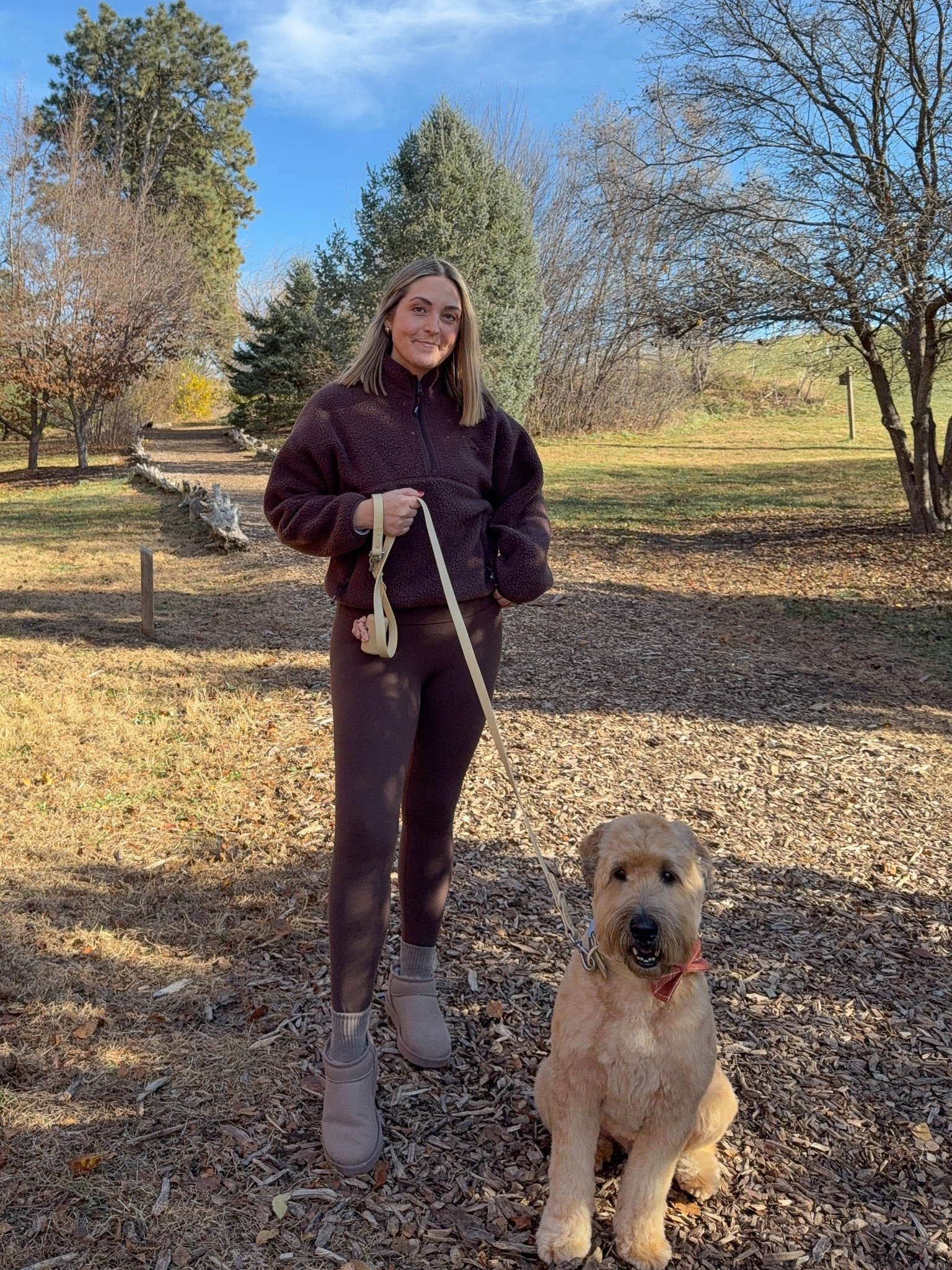 This all brown outfit has been a fave this fall and winter!  All on the Aritzia winter sale!  @aritzia #aritzia

Medium in pullover but could size up and tts 8 in leggings! 

Loungewear, athleisure, brown leggings 

#LTKootd #LTKmomlife #LTKActive