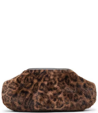 Dolce Vita Ramona Oversized Faux Fur Leopard Print Clutch | Dillard's | Dillard's