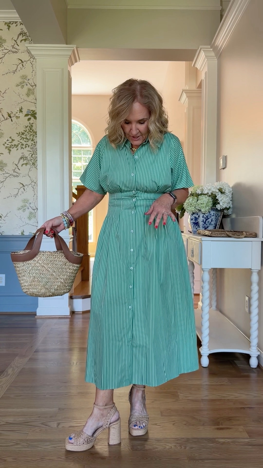  Avara 15% off code NANETTE15
Green dress size medium/8 it’s super lightweight. Size up if thicker in the middle  

Most items are true to size, I’m wearing a medium, 8, 29 in all except the following recommendations:
Red jeans definitely size up. I orders an 8/29 and they are too tight. Next size up would be better
Tammy gauze top I sized down to a small for a more tailored look. Medium would have been a bit more relaxed.
The Seychelles sandals are very comfortable. Cushioned footbed, so pretty with dresses or jeans. If in-between, size down.
20% off Allie & Bess jewelry code NANETTE20

Spring outfits 2026 Memorial Day outfit summer casual colored jeans

 

#LTKTravel #LTKOver40 #LTKMothersDay