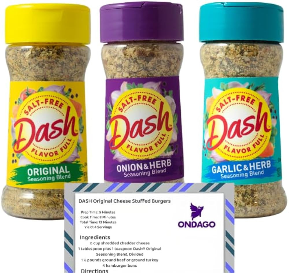 Mrs. Dash Combo All Natural, Salt-Free Seasoning Variety Pack 2.5 oz | 3 Flavors | Original, Onio... | Amazon (US)