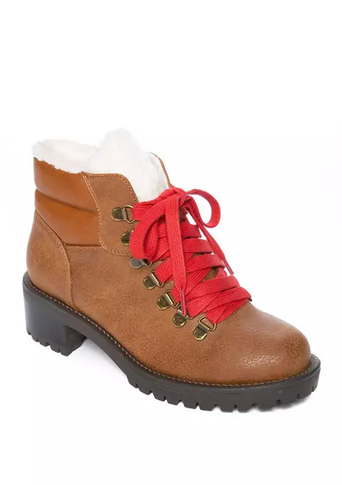 Shearling Hiker Booties | Belk