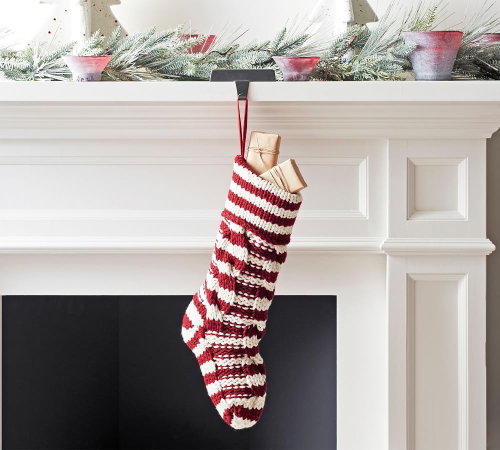 Colossal Knit Stocking, Red, Medium | Pottery Barn (US)