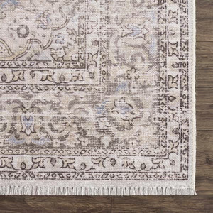 Cream Holi-2301 Washable Area Rug | Boutique Rugs