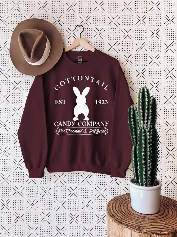 Cottontail Candy Company Sweatshirt Easter Sweatshirt Happy | Etsy | Etsy (US)