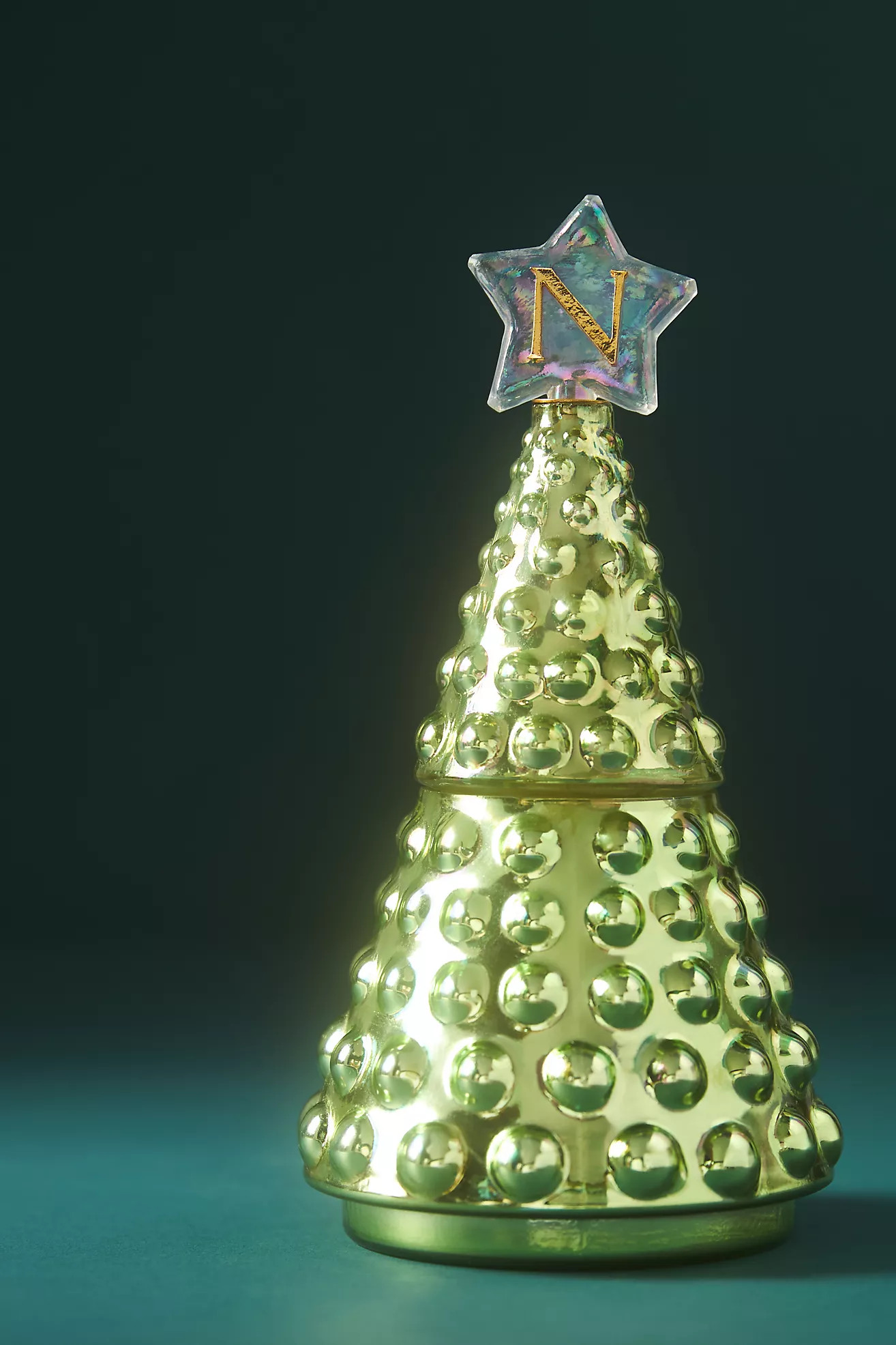 Monogram Tree Woody Fresh Balsam & Cedarwood Glass Jar Candle | Anthropologie (US)