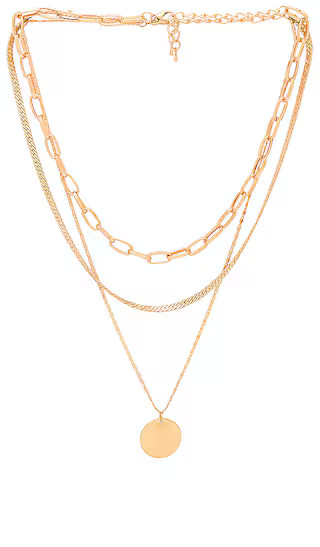 Layered Chain Necklace in Gold | Revolve Clothing (Global)