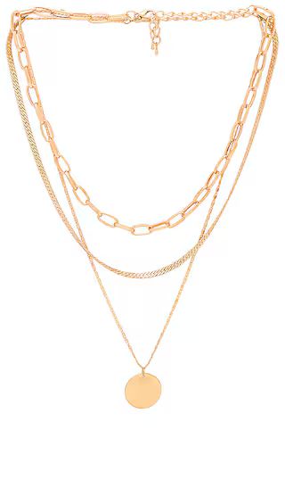 Layered Chain Necklace in Gold | Revolve Clothing (Global)