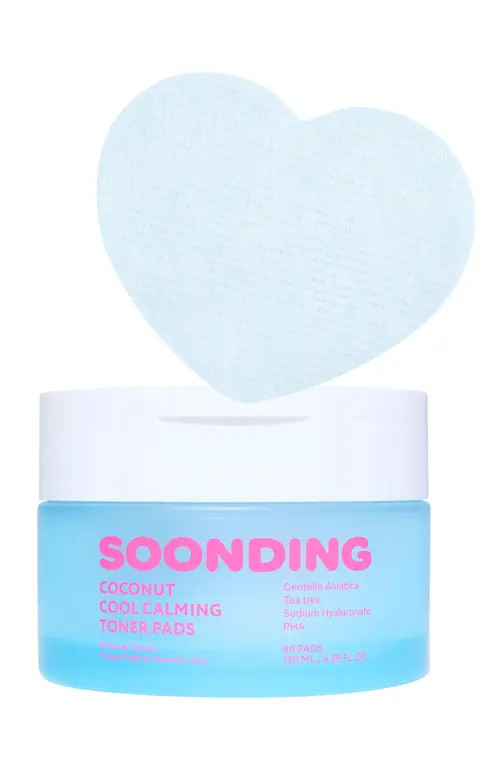 Soonding Coconut Cool Calming Toner Pads - 60 Count at Nordstrom, Size 4.3 Oz | Nordstrom