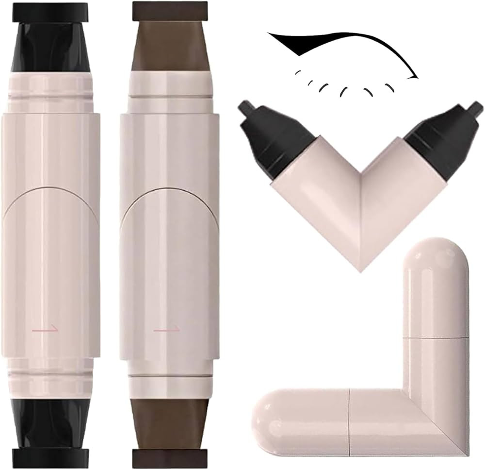 2PCS Brown Black Eyeliner Stamp, Gel Eyeliner Pencil Set, New Foldable Eye Liner Pencils, Long-La... | Amazon (US)