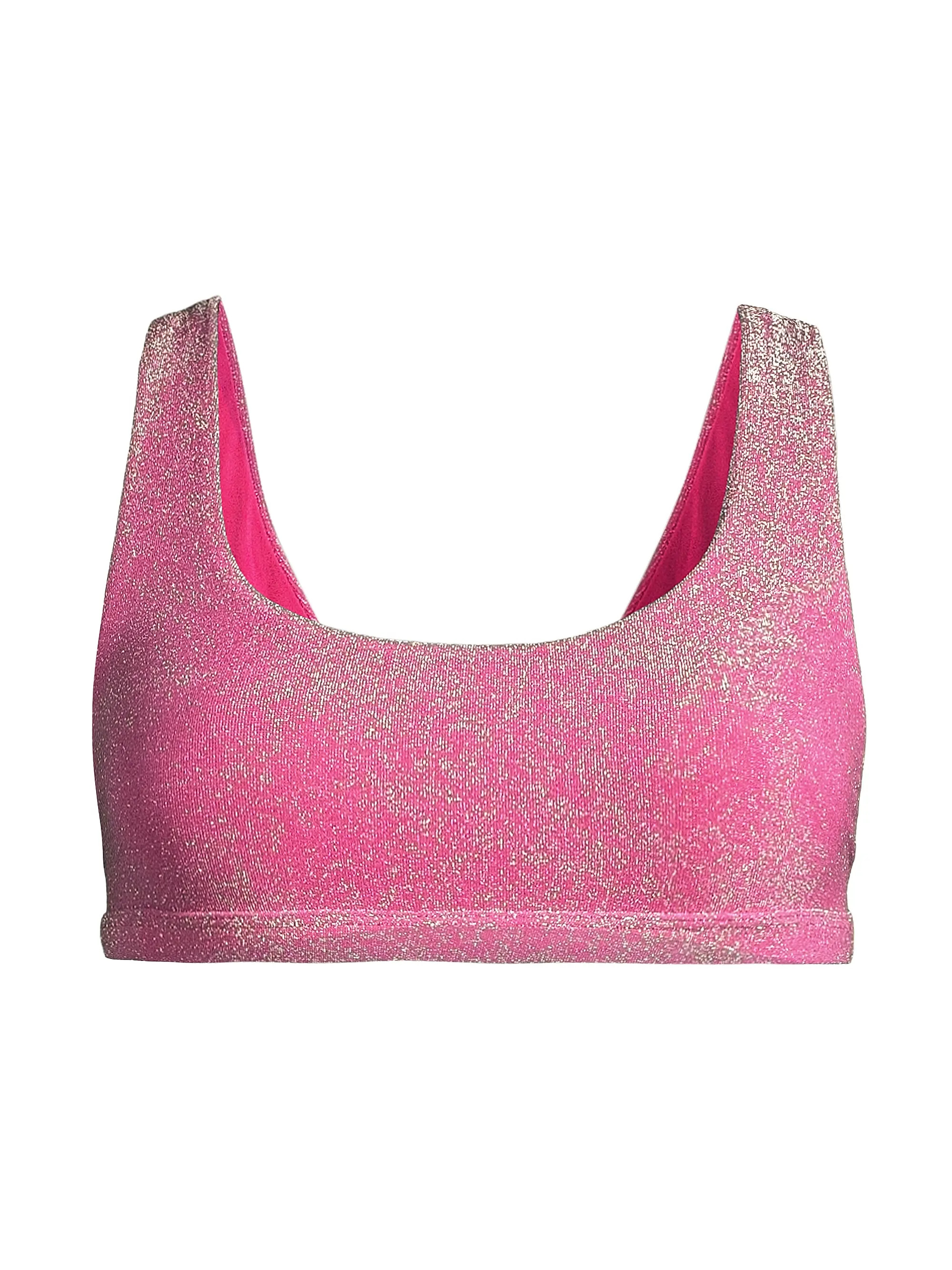 Peyton Glittery Bikini Top | Saks Fifth Avenue