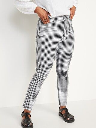 High-Waisted Gingham Pixie Ankle Pants for Women | Old Navy (US)