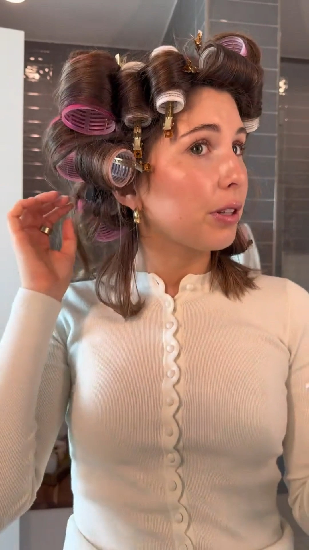 Trying hair rollers! Send me all your tips!!

#LTKselfcare #LTKBeauty #LTKgrwm
