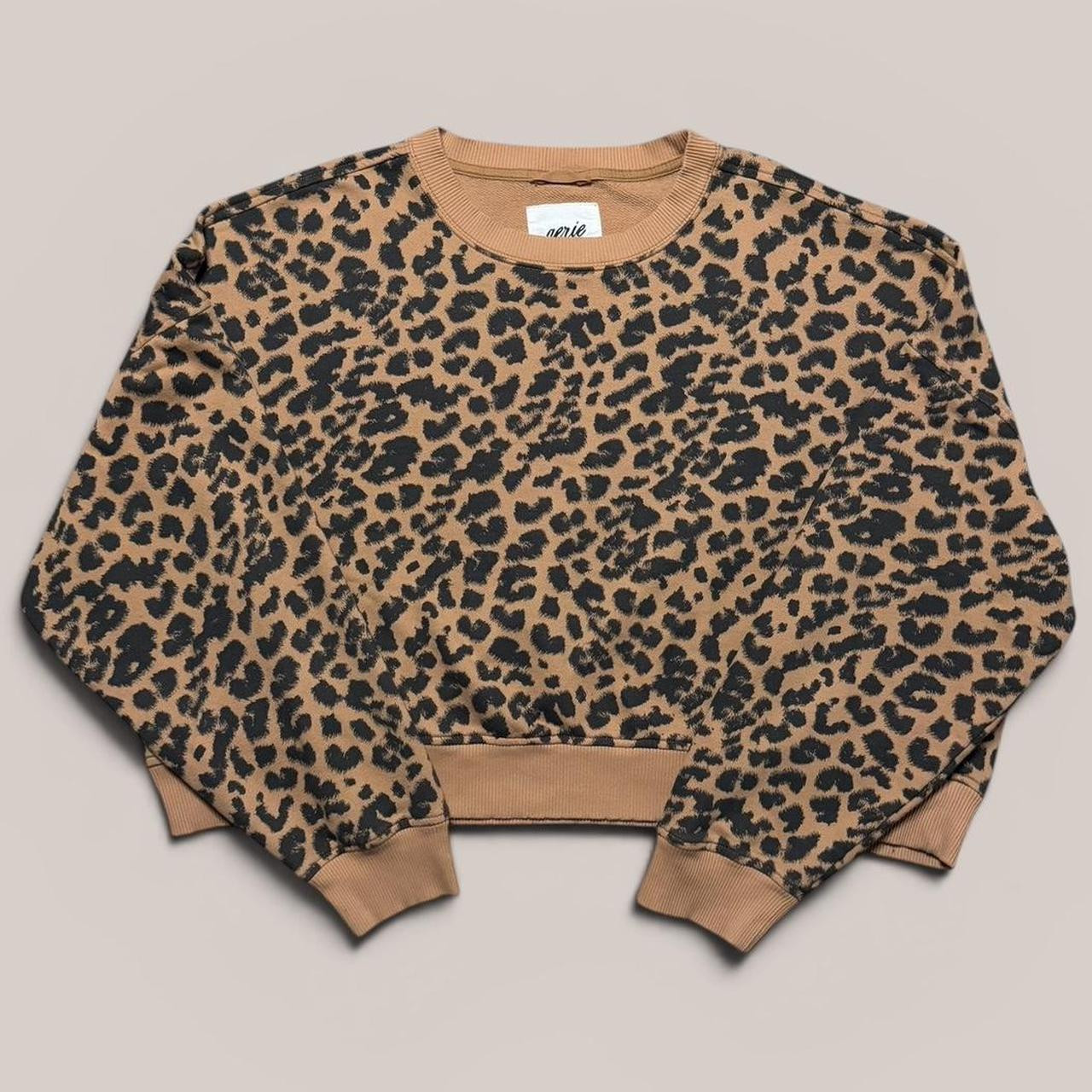 Aerie Women's Sweatshirt - Brown/Black - 30C | Depop US