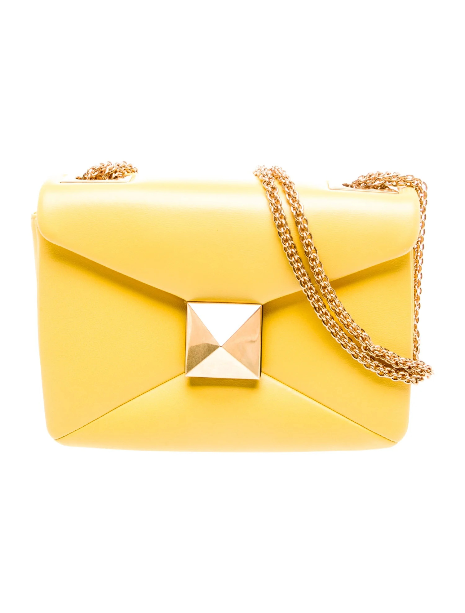 Valentino Rockstud One Stud w/ Tags - Yellow Shoulder Bags, Handbags - VAL540356 | The RealReal | The RealReal