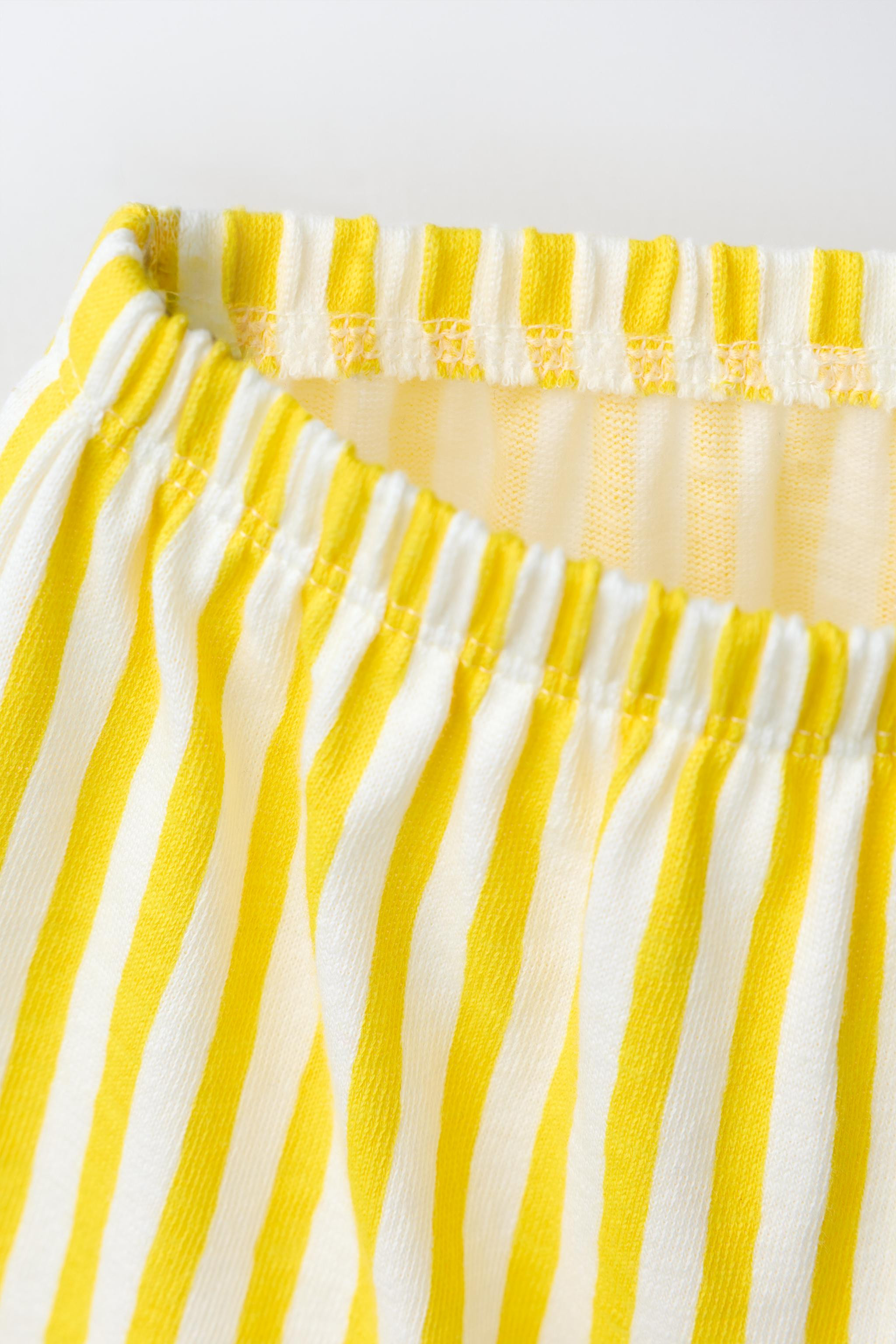 STRIPED T-SHIRT AND BLOOMER SET | Zara US