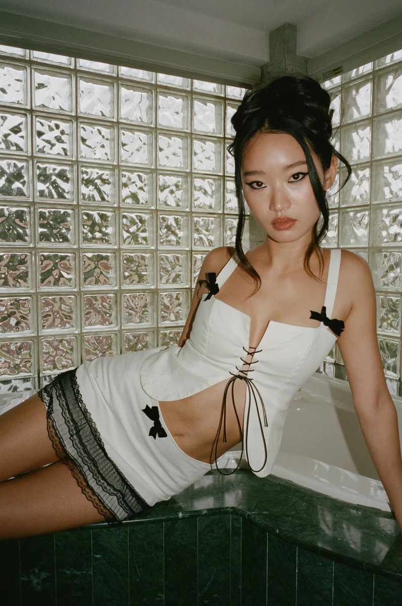 Blair Top | White | With Jean (US)