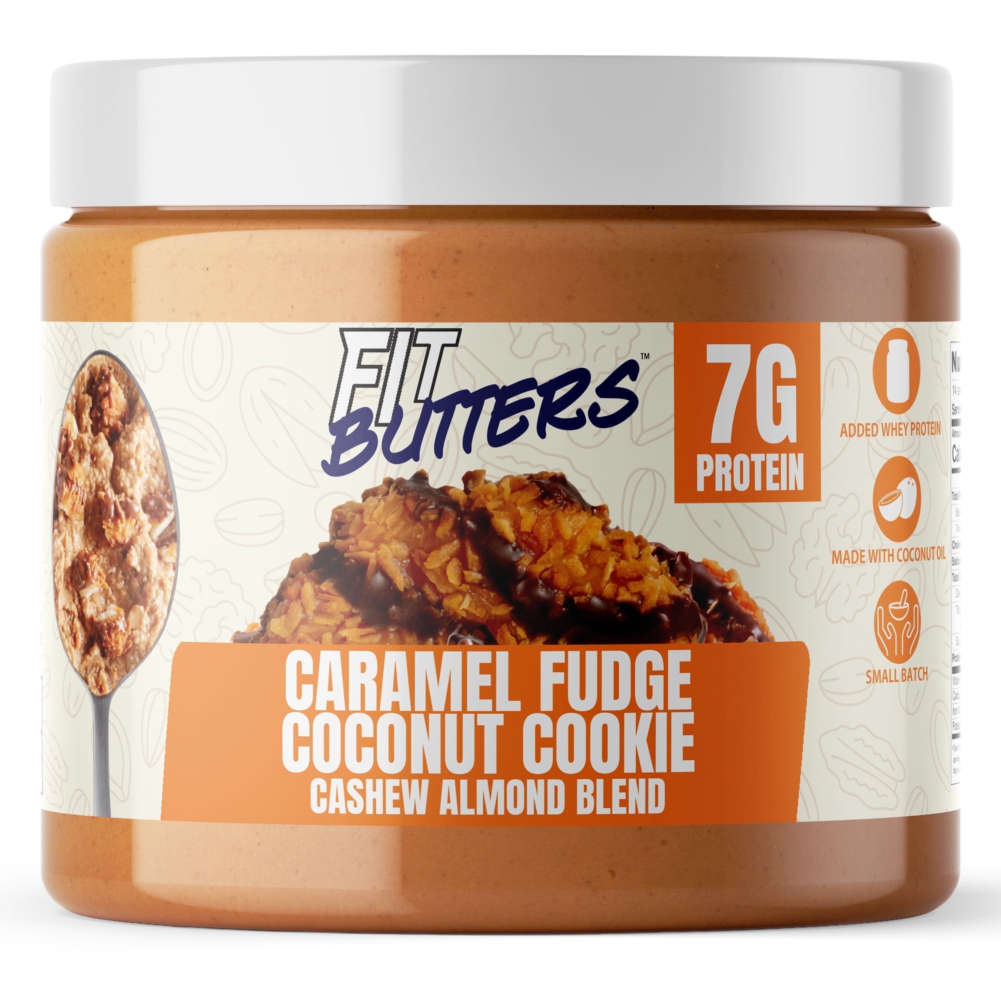 Fit Butters Caramel Fudge Coconut Cookie Cashew Almond Butter - Walmart.com | Walmart (US)