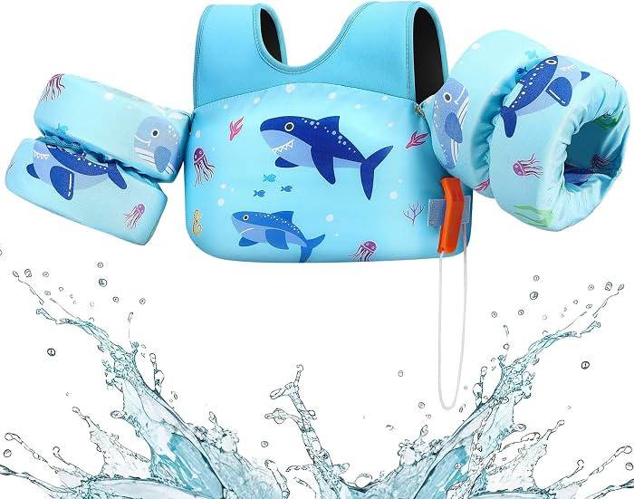 HeySplash Swim Vest for Kids, Toddler Pool Floaties Fit 20-50/70 Lbs, Children Swimming Vest with... | Amazon (US)