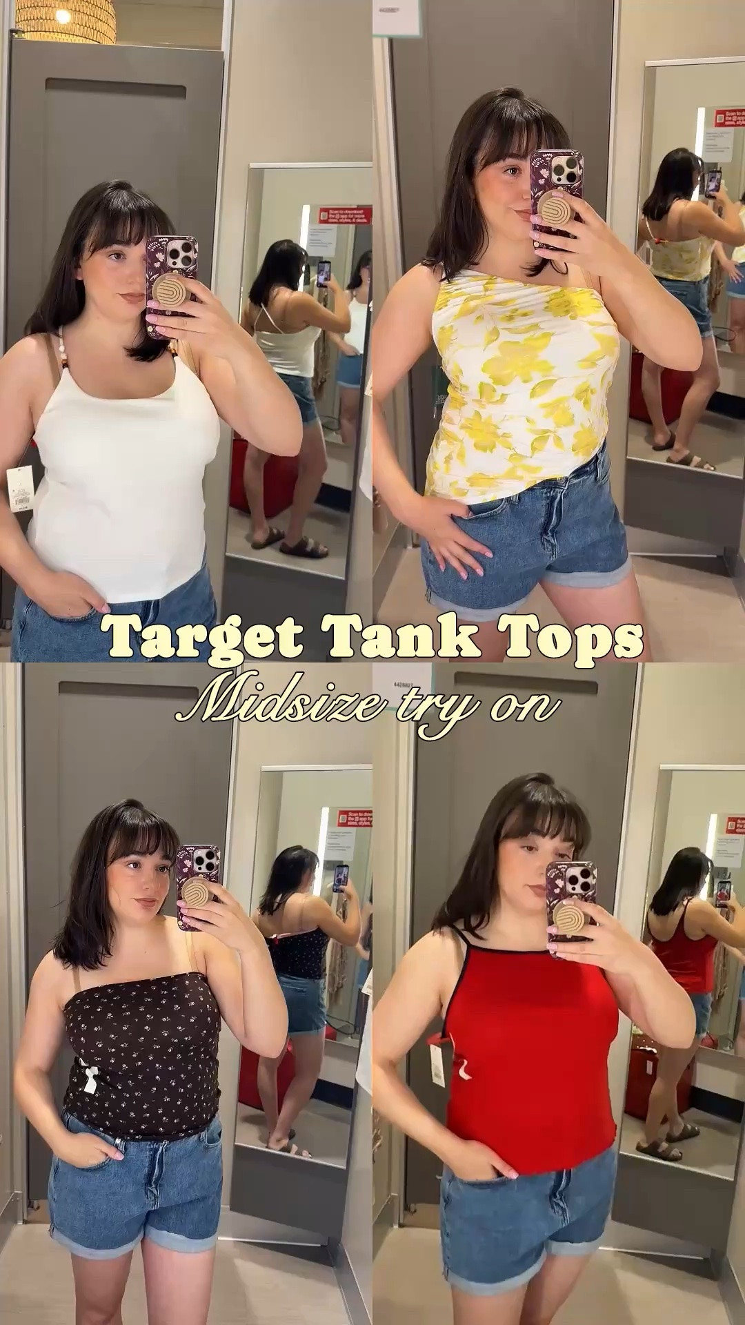 Can we petition for adjustable straps on tank tops again?? New target fashion finds for summer, tank top edition! So many good finds in store right now! 
Target finds. Target try on, target summer, summer style

#LTKootd #LTKSeasonal #LTKMidsize
