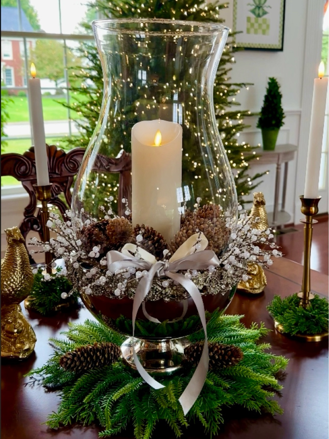 This pearl wreath has endless possibilities! Love the look and quality! This will last from now until the end of the winter season !

#LTKSeasonal #LTKHome #LTKFindsUnder50