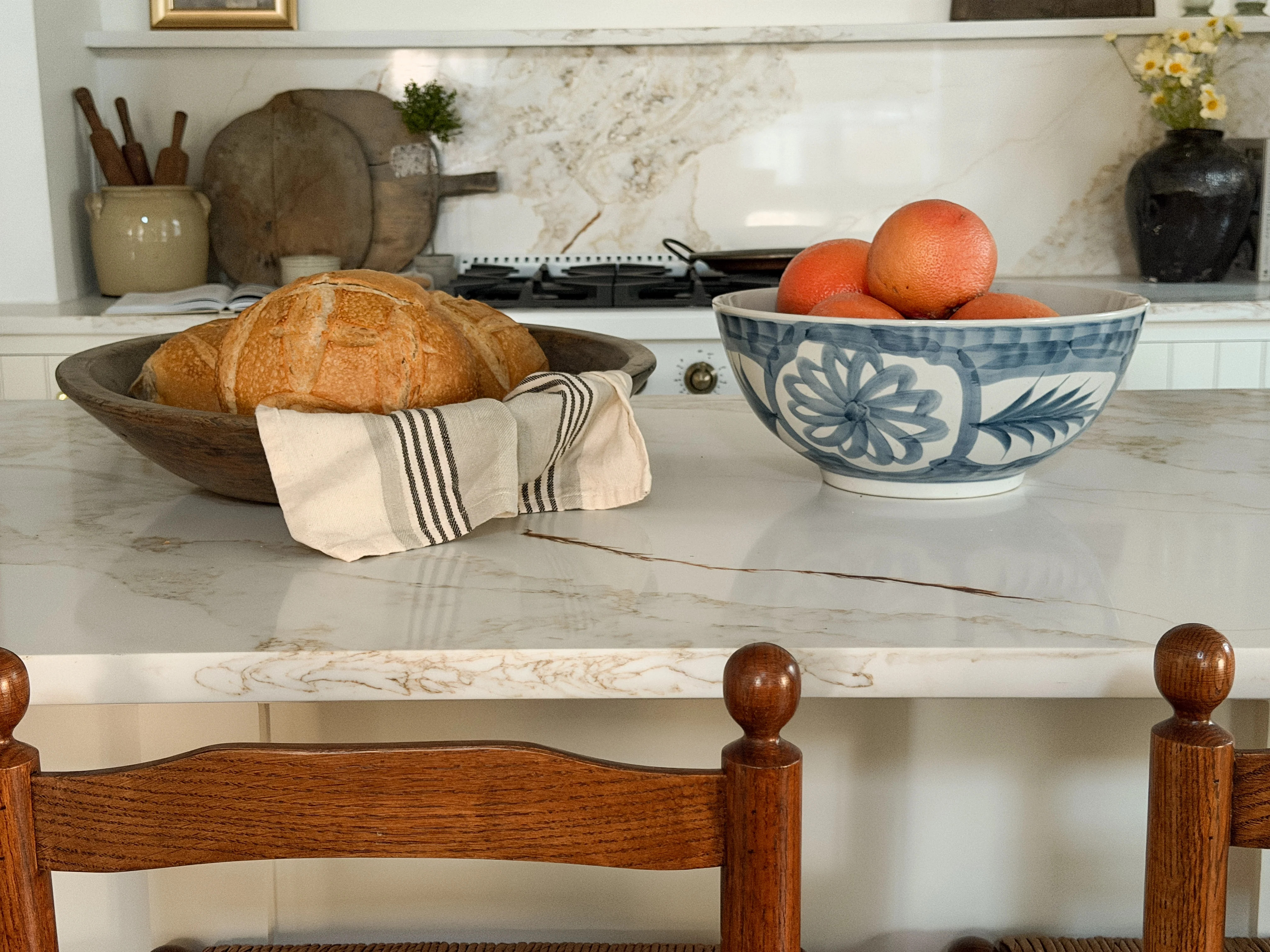 The Capri Floral Ceramic Bowl, XL | Cottage and Key