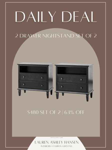 This nightstand set is on major sale right now! It’s 63% off and only $480 for the set of two. A beautiful shape, and I love the open shelf and two drawers! 

#LTKsalealert #LTKstyletip #LTKhome