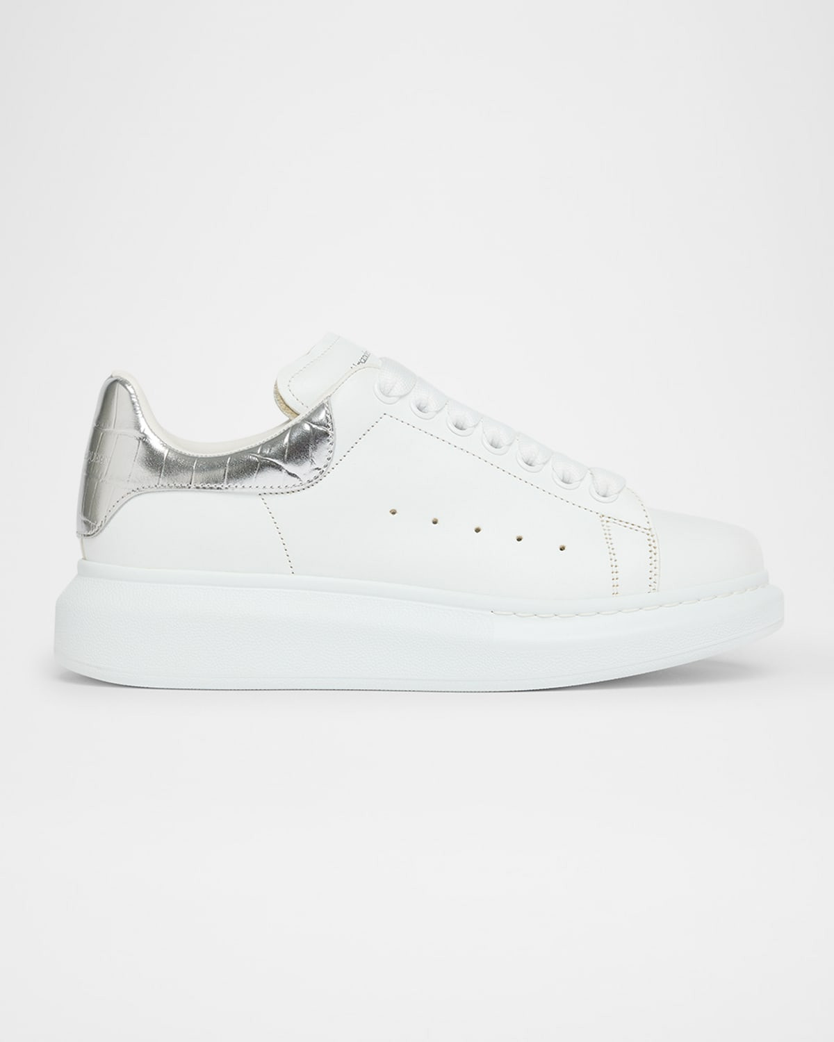 Oversized Metallic-Embossed Sneaker | Neiman Marcus