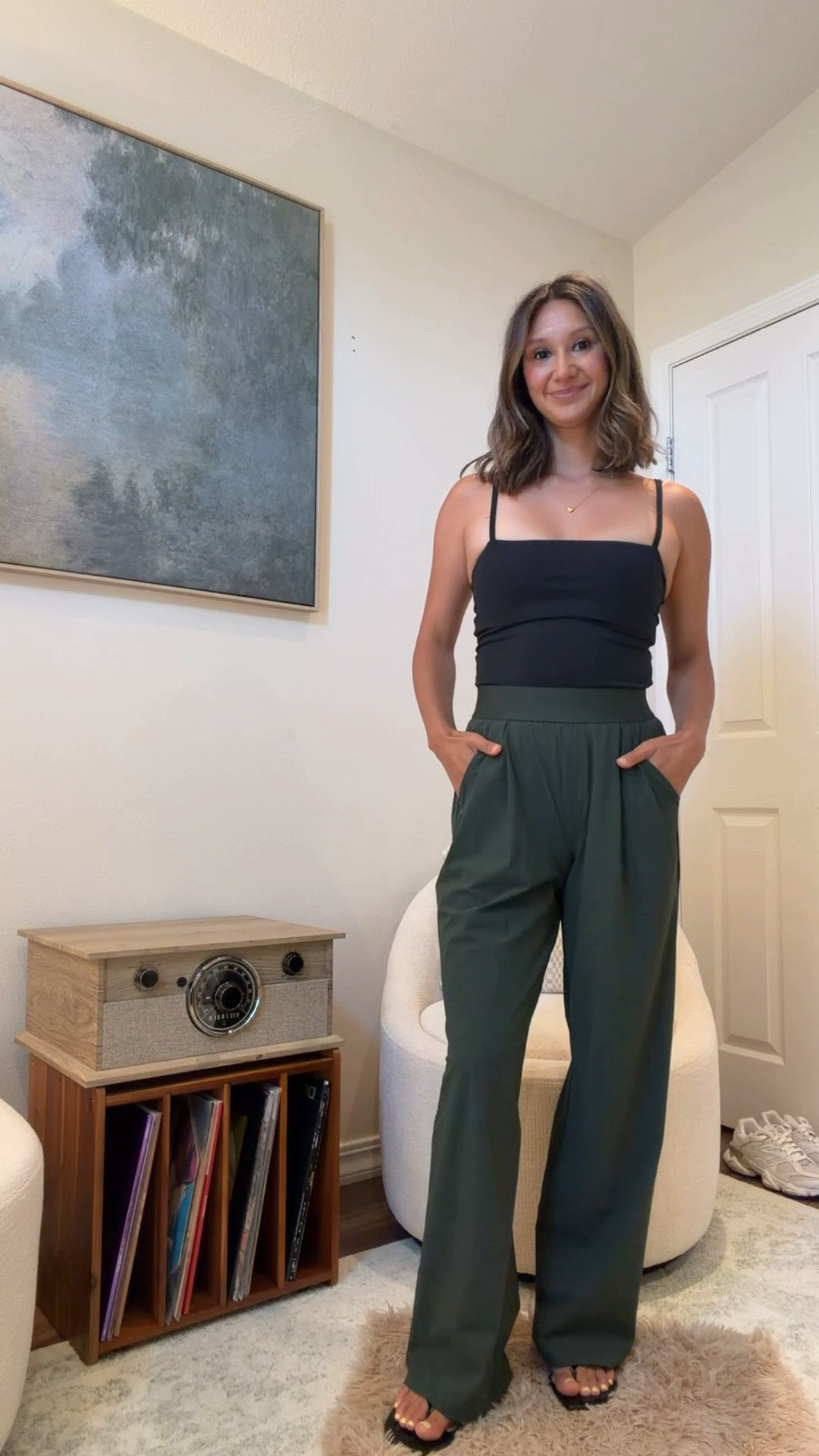 If your wardrobe needs to work overtime, this outfit is for you.

These trouser pants are polished, comfortable, and easy to style, while the built-in shelf bra tank is a layering staple I’ll be wearing all year long.

Sizing: 
Pants: Xsmall 
Top: Small 

✨ Wear them to work.
✨ Wear them on the weekend.
✨ Wear them everywhere in between.

#LTKmomlife #LTKootd #LTKgrwm
