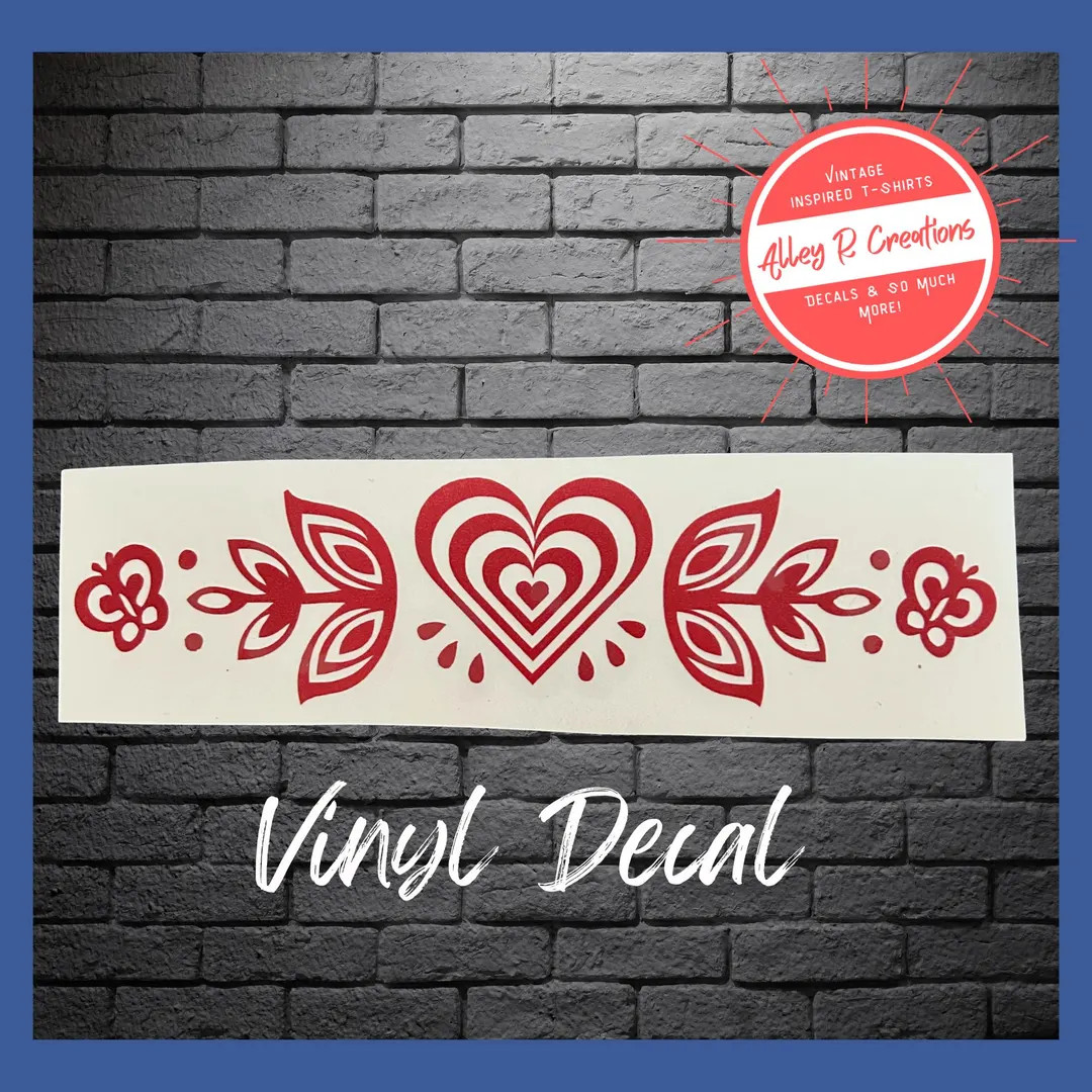 Vintage Butterfly Gold Inspired Valentine's Decal - Decal Only Dishes Are NOT Included - Etsy | Etsy (US)