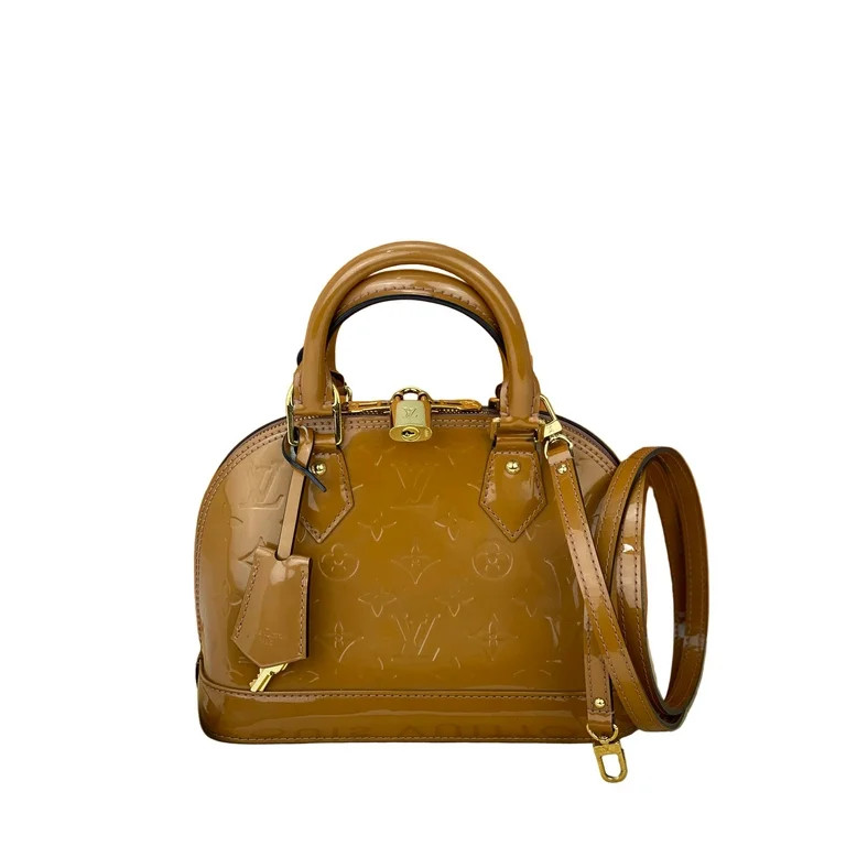 Pre-Owned LOUIS VUITTON Vernis Alma BB Rose Velours M91585 Hand Shoulder Bag Pre owned | Walmart (US)