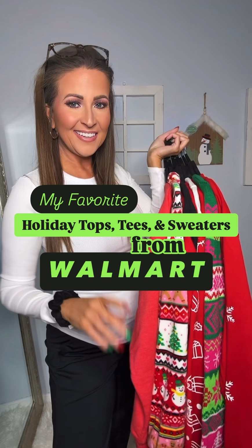 Naughty Tee: M
Deer Tee: S
Snoopy Tee: M
Christmas Tree Sweatshirt: M
Snowman Velour Hoodie: M
Hello Kitty light-up Sweatshirt: M
Ho Ho Ho Top: S
Express Your Elf Sweater: L
Red Track Suit: M (should have gotten S)
Green Pants: S (sold as set)
All Leggings: S
Shoes: TTS



#LTKHoliday #LTKFindsUnder50 #LTKSeasonal