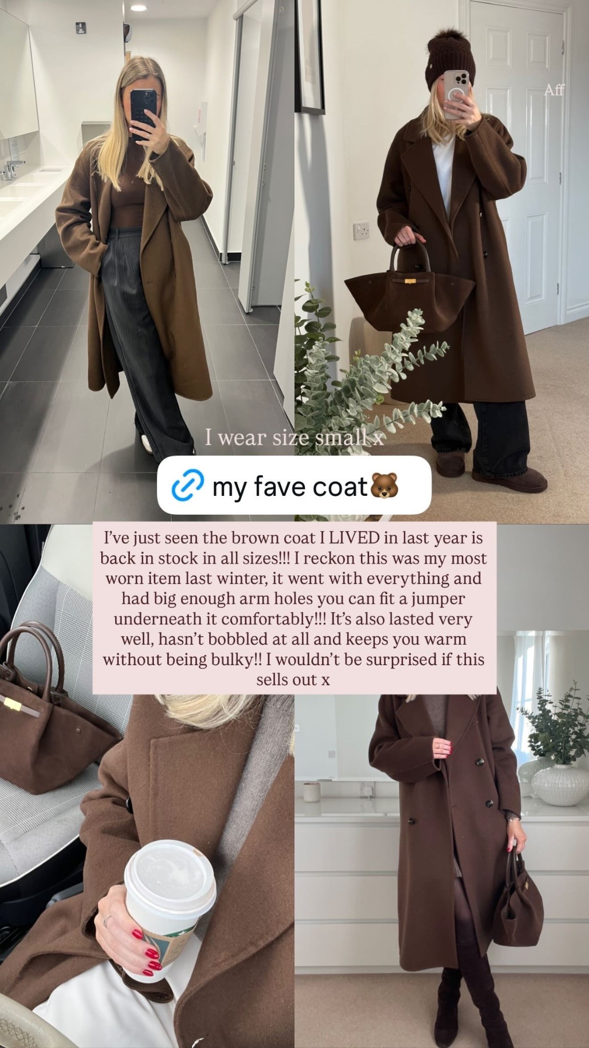 My fave coat last year it’s now back in stock!!! 

#LTKautumn #LTKuk