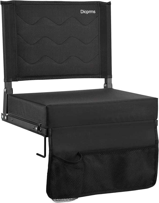 Stadium Seats for Bleachers with Back Support, Bleacher Chairs with Back and Cushion Bleacher Sea... | Amazon (US)