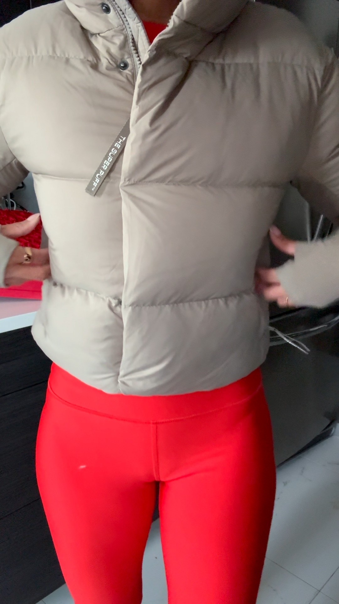 the aritzia super apres in modern taupe ! 🤍 

coat, athleisure, lounge, accolade crewneck, alo, airlift legging, petite, winter. 

#LTKfitnessgoals #LTKActive #LTKPetite