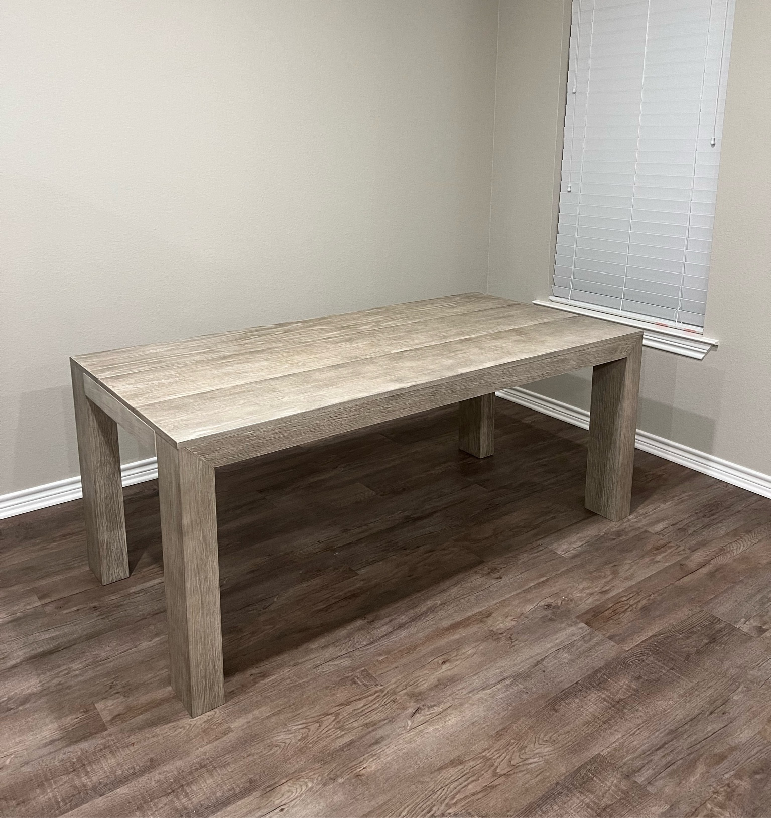 Our new dining table! I can’t wait to finish decorating this room 😍 
#homedecor #diningroom #diningroomtable

#LTKhome