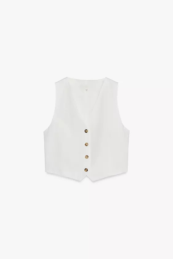 CUT-OUT BACK WAISTCOAT | Zara UK