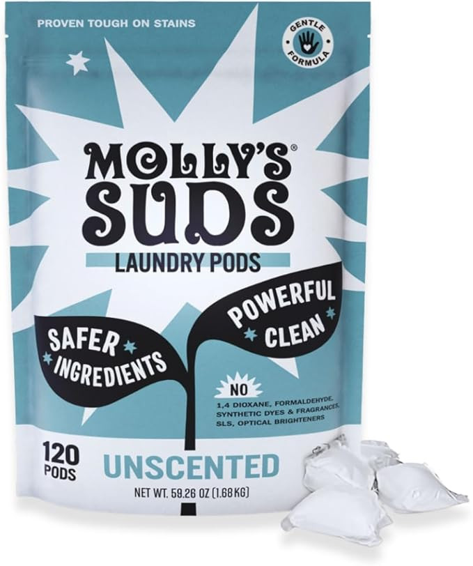 Molly's Suds Laundry Detergent Pods | Clean Detergent for Sensitive Skin | Ultra Concentrated and... | Amazon (US)