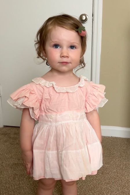 1950s vintage pink toddler dress | second hand, thrifted | toddler birthday party 

#LTKkids #LTKunder50 #LTKbaby