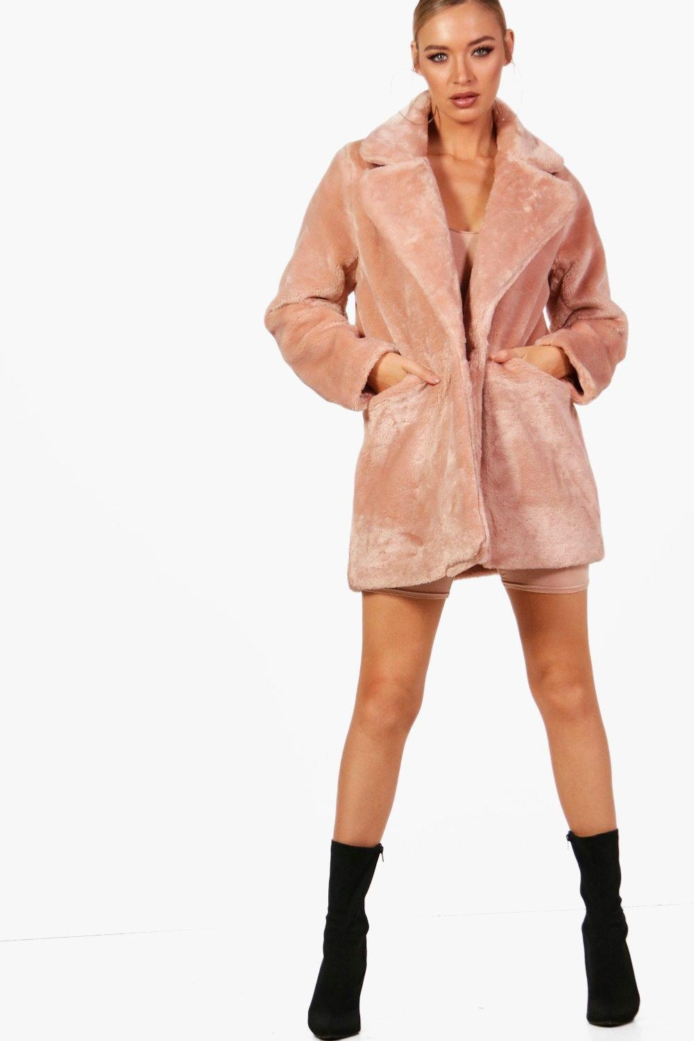 Amy Collar Faux Fur Coat | Boohoo.com (UK & IE)