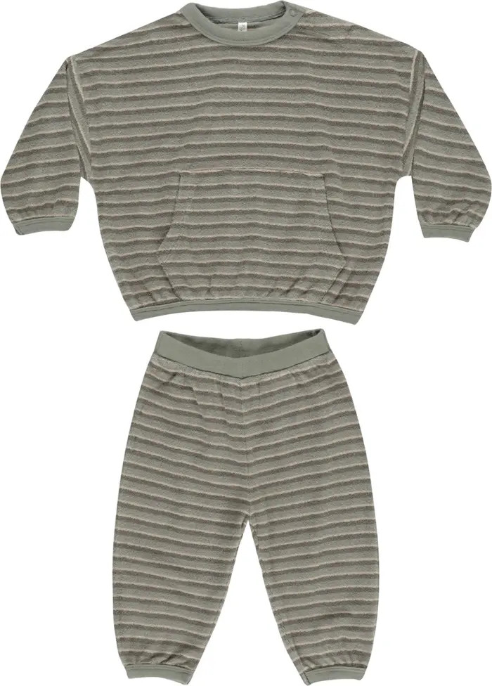 Stripe Cotton Blend Knit Top & Pants Set | Nordstrom