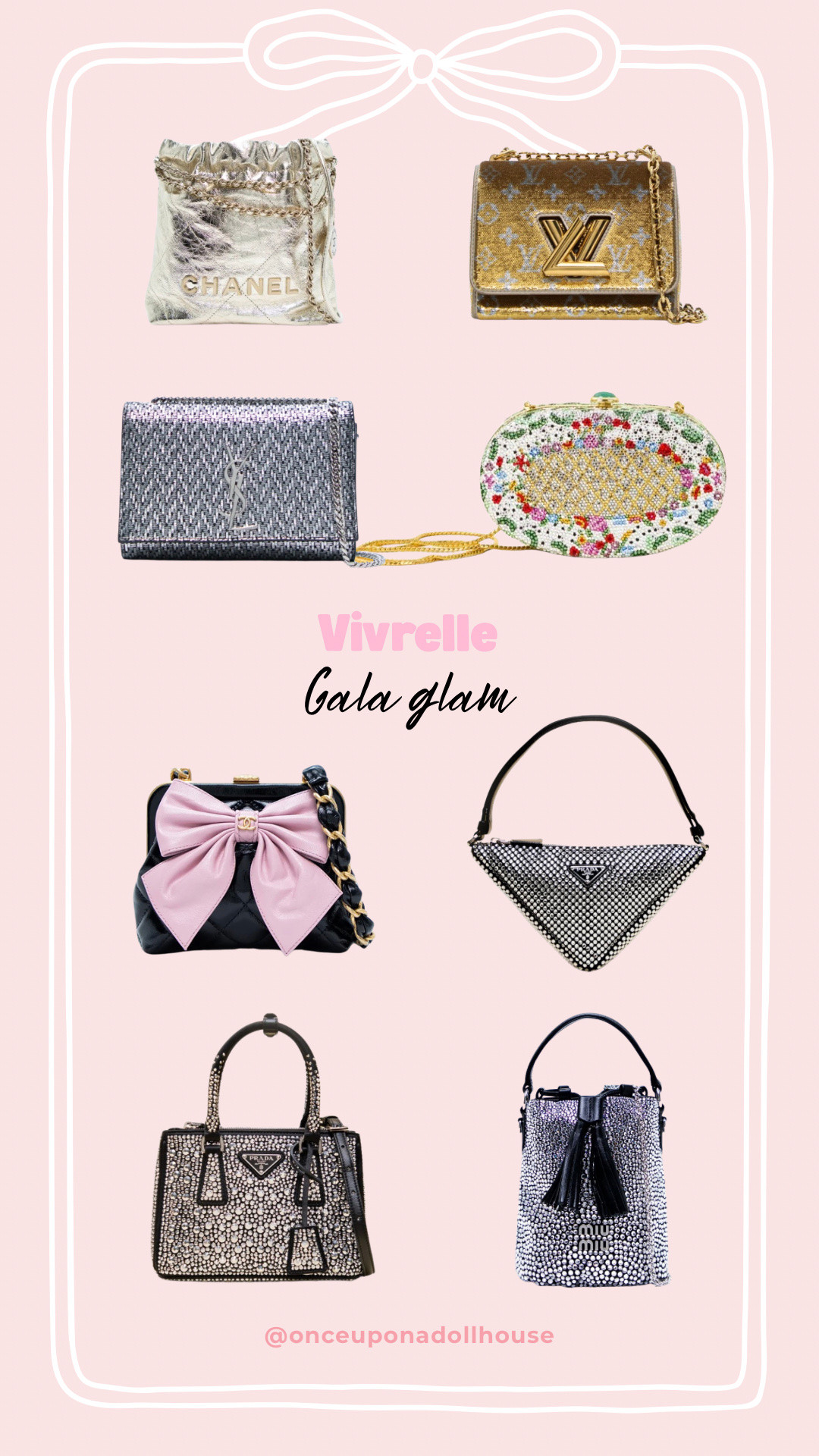 Vivrelle Gala glam! Designer bags and clutches 
Use code DOLLHOUSE

#LTKWedding #LTKSeasonal #LTKFestival