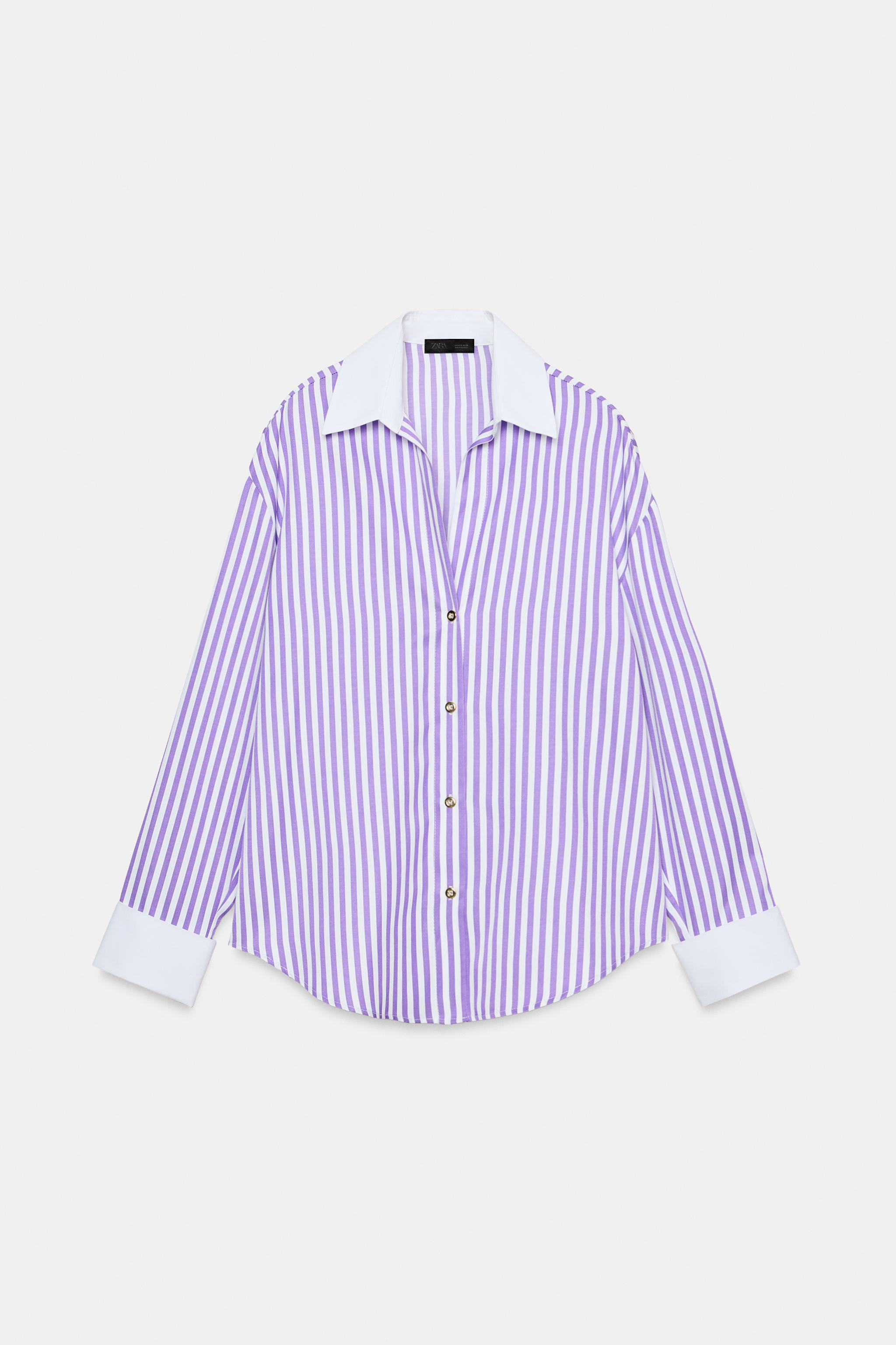 STRIPED POPLIN SHIRT | Zara US