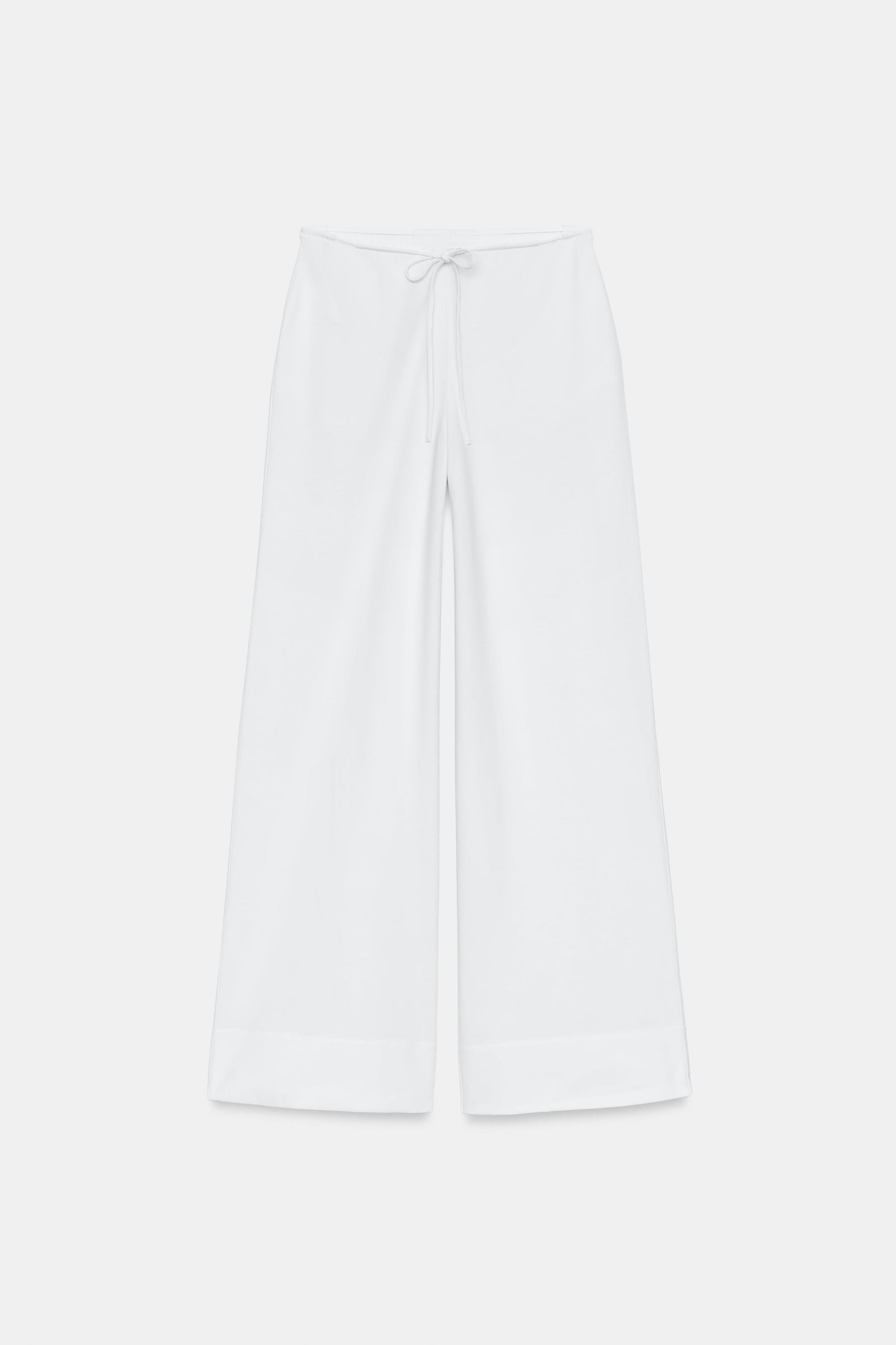 STRAIGHT LEG COTTON PANTS | Zara US