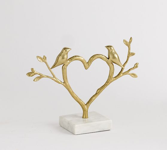 Brass Bird Heart Object | Pottery Barn (US)