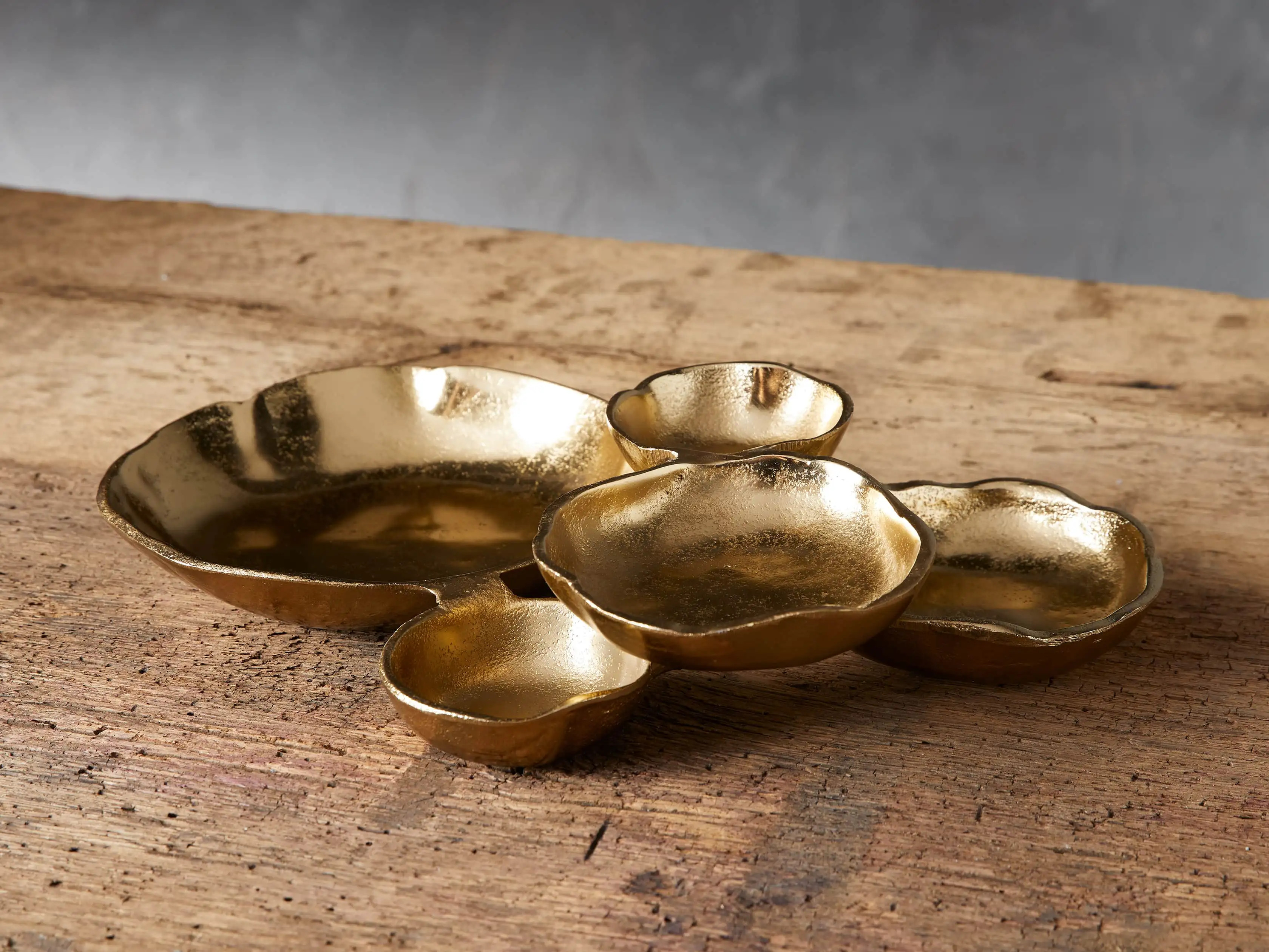 Klasa Small Dark Gold Platter | Arhaus