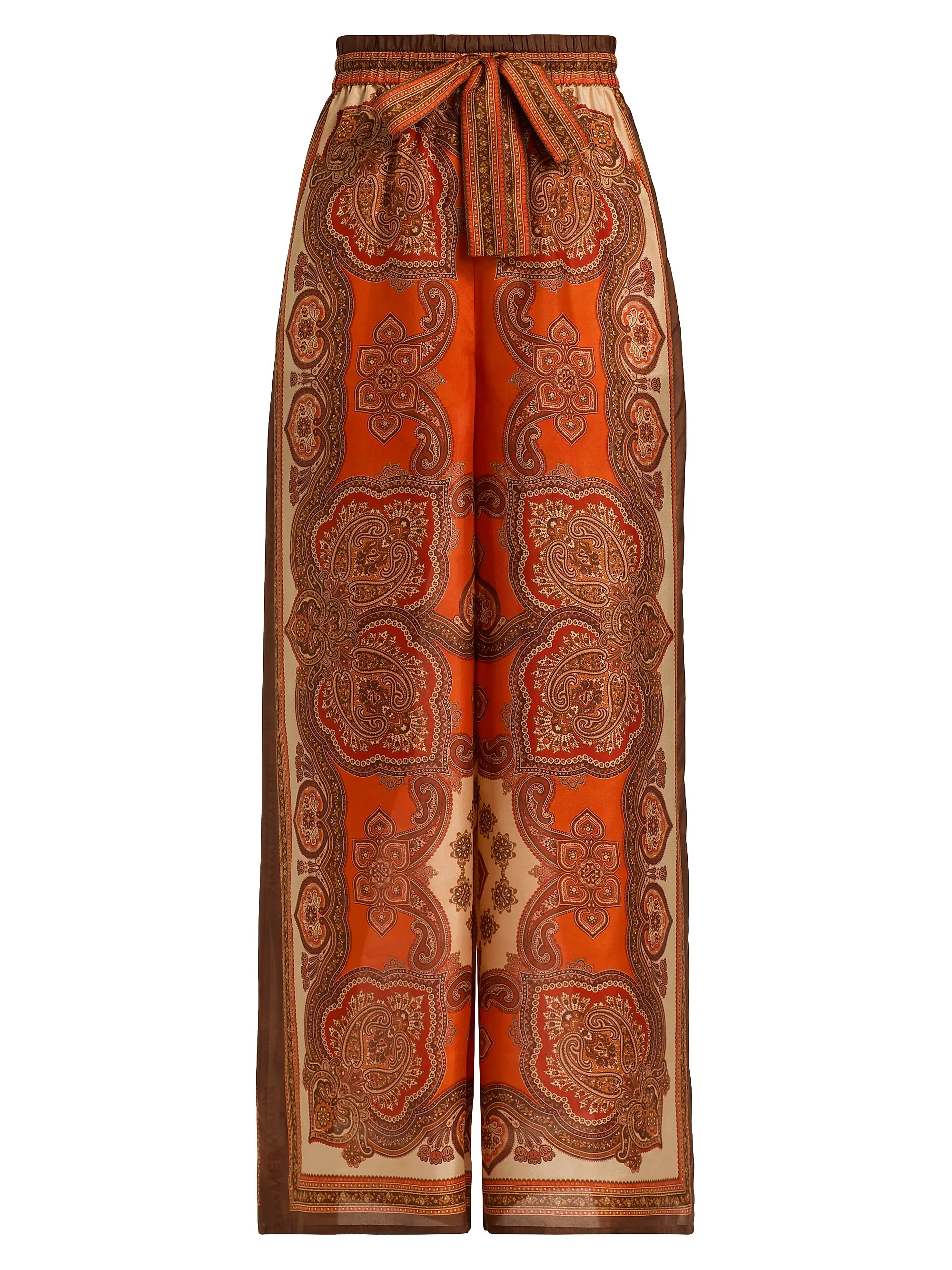 Zimmermann Mahon Silk Relaxed Pants | Saks Fifth Avenue | Saks Fifth Avenue