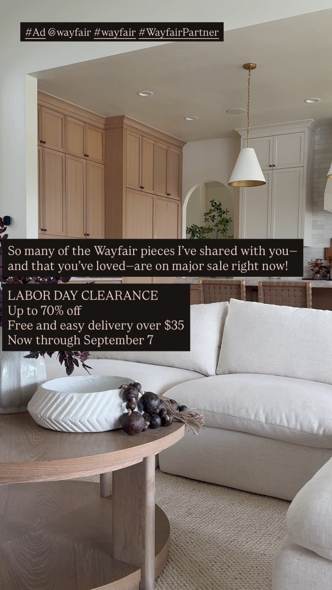 #Ad If you’ve been here for a while, you know I love high-quality pieces and a beautiful, high-end look—but I love them even more when I can find them on sale. 🤎

So many of the Wayfair pieces I’ve shared with you—and that you’ve loved—are marked down during Wayfair’s Labor Day Clearance! These are the kinds of finds I’m always looking for: beautiful, elevated pieces that make a home feel special without paying more than you need to.

Shop now through September 7 for up to 70% off, plus free and easy delivery over $35. I linked all of my favorites here for you! 

@wayfair @Shop.LTK #wayfair #WayfairPartner #liketkit

#LTKSeasonal #LTKHome #LTKSaleAlert