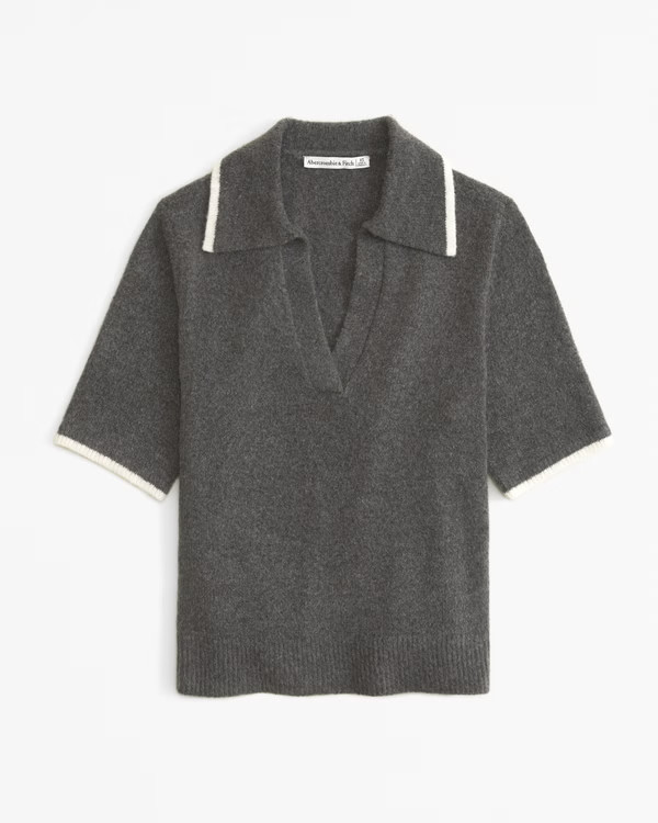 BestsellerNotch-Neck Sweater Tee | Abercrombie & Fitch (US)