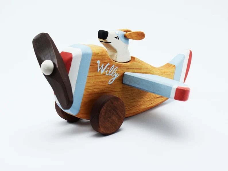 Personalized Wooden Airplane Toy Handmade Wood Plane Toys - Etsy Slovakia | Etsy (EU)