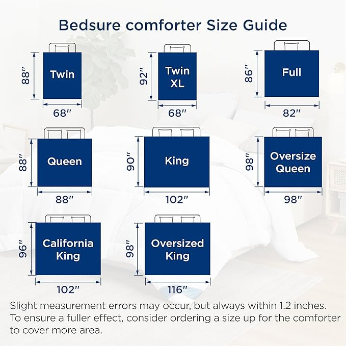 Bedsure Comforter Duvet Insert - Quilted Comforters Queen Size, All Season Duvet, Down Alternativ... | Amazon (US)